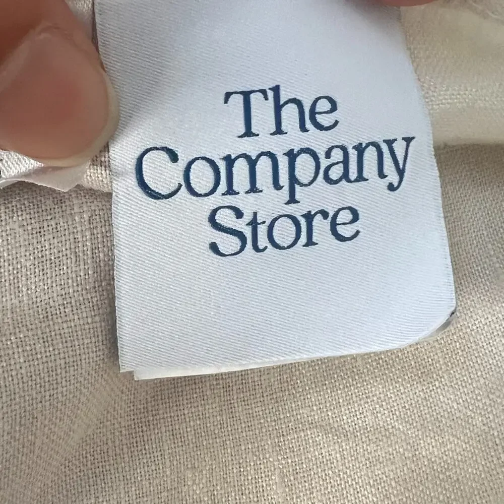 The Company Store Pillow Sham Set of 2 Relaxed Linen 28 x 28